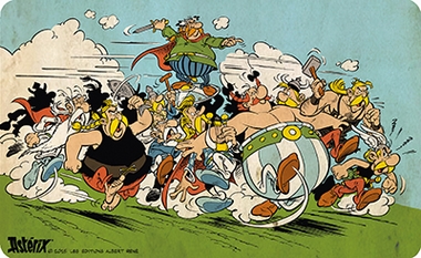 FRÜHSTÜCKSBRETTCHEN - ASTERIX - ANGRIFF ALLE auf einer Tiefencastel Wunschliste / Geschenkidee