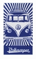 VW BULLI STRANDTUCH - BLAU
