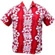 HAWAII HEMD CLASSIC FLOWER - ROT