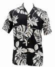 ORIGINAL HAWAIIHEMD - TIARE - BLACK - PARADISE FOUND