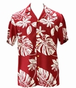 ORIGINAL HAWAIIHEMD - TIARE - RED - PARADISE FOUND