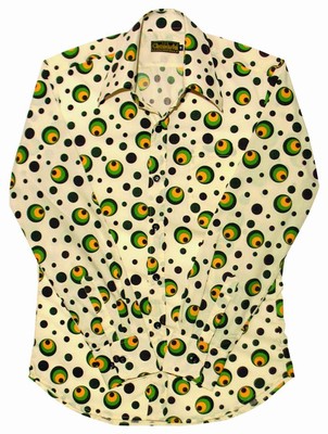 RETRO HEMD -  DOTS & SPOTS GR�N