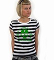 SOLD MY SOUL TO ROCK N ROLL GIRL SHIRT GESTREIFT
