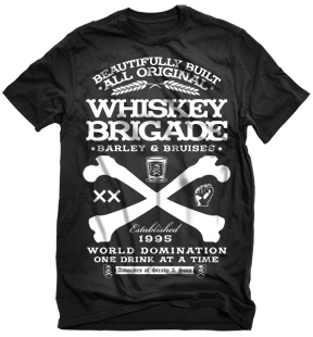 WHISKEY SCHWARZ - STEADY CLOTHING T-SHIRT auf einer B�ren A/a Wunschliste / Geschenkidee