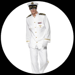 Kapitän Kostüm weiß - Navy Offizier Captain - Klicken für grössere Ansicht
