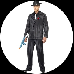 Gangster kost�m Nadelstreifen - Klicken f�r gr�ssere Ansicht