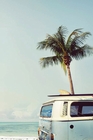 VINTAGE CAMPER VAN POSTER