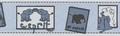 Tapete - Wild Safari - Bord�re Blau