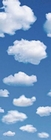 FOTOTAPETE - WOLKEN - WHITE CLOUDS