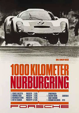 PORSCHE RENNPLAKAT - POSTER auf einer Z�rich Wunschliste / Geschenkidee
