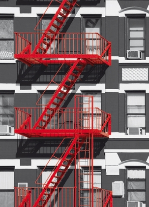 Fototapete - Treppe - Fire Escape - Klicken f�r gr�ssere Ansicht