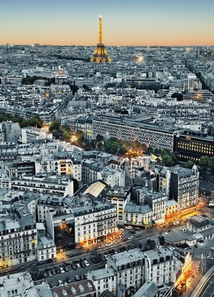 Fototapete Paris von oben Eiffelturm - Klicken f�r gr�ssere Ansicht