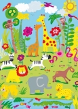 FOTOTAPETE TIERE ZOO GIRAFFE KINDERZIMMER 