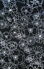 TAPETE - FLOWERS BLACK&WHITE