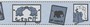 TAPETE - WILD SAFARI - BORD�RE BLAU