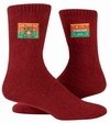 Kick This Day In Its Sunshiny Ass  - Socken Tag Socks Blue Q -  L/XL 